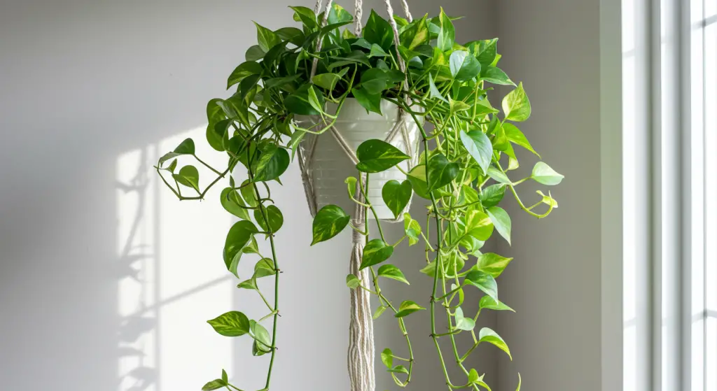 Pothos, if you place it here it multiplies instantly: only gardeners know that